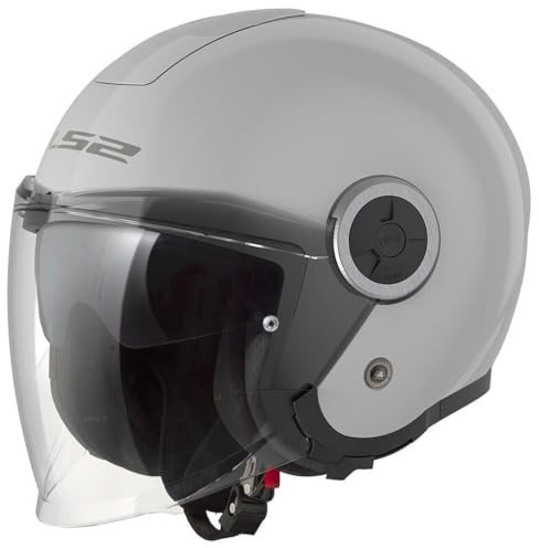 LS2, Jet-Motorradhelm CLASSY SOLID Pearl Grey, L