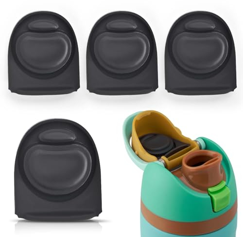 Sankoly 4 Pcs Replacement Stopper Compatible with Owala FreeSip Water Bottle Top Lid Replacement Parts Water Bottle Replacement Lid Plugs Compatible with Owala FreeSip Water Bottle 19/24/25/2/40oz
