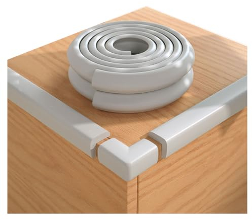 Eckenschutz, Kantenschutzpolsterung, schützendes Schaumstoffkissen, Möbelkanten- und Eckenschutz, for Tisch, Kamin, Arbeitsplatte, 20 m(Size:20m)