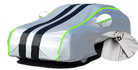 Autoabdeckung Outdoor füR FIAT Panda 2003-2022, Autoabdeckung Vollgarage Abdeckplane, Auto Abdeckplane Wasserdicht, Hagelschutz Atmungsaktiv, mit Reißverschluss(Color:B1)