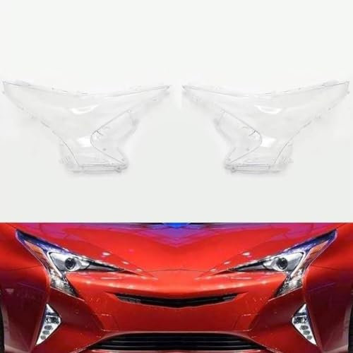 HBDTNTKF Auto Scheinwerfer Abdeckung Für Toyota Prius 2016-2020, Frontscheinwerfer Klare Scheinwerfermaske Lampenschirm Shell Staubdicht Wasserdicht Zubehör, Left and Right