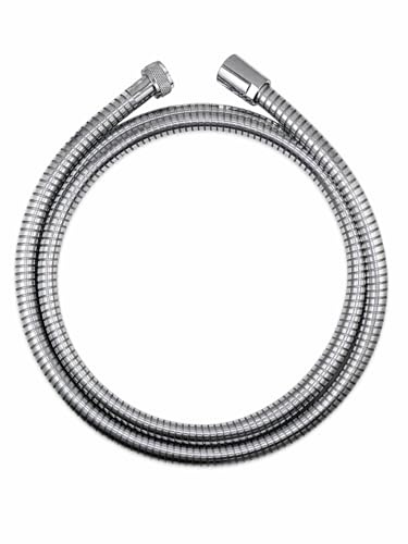 BADfabrik24 Brauseschlauch 2000 mm – extra lang & flexibel, universal 1/2-Anschlüsse, verdrehsicher, knick- & druckfest, passend für alle Handbrausen & Armaturen, DIN EN 1113 geprüft