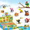 BelleVive Lot de 10 cadeaux de fête pour enfants, blocs de construction avec mini animaux, sacs cadeaux, petits jouets comme prix, cadeaux de fête d'anniversaire, pour garçons et filles