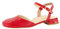 Paul Green Peeptoes & Slingpumps 3843-007, Lack/Brush, Rot, Damen EU 5/38