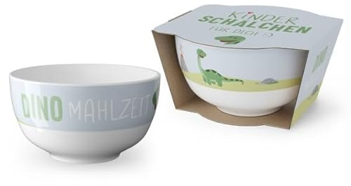 Rungassi Kinder-Müslischale Bowl Dessert-Schale Dino Hase (Dino - BlauWeiß - 9713811)