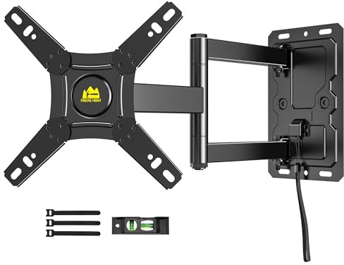 FORGING MOUNT Lockable RV TV Mount with Landscape to Portrait for 13–43 TVs & Monitors, Full Motion TV Monitor Wall Mount with Quick Release for Camper,RV,Motorhome,Trailer,Boat,Truck VESA 200x200mm