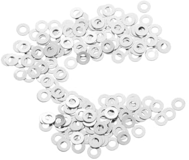 CALLARON Brillen-Schraubendichtungen 200 Stück Flache Metall-Unterlegscheiben Für Randlose Brillen Reparatur Zubehör Langlebige Brillenschrauben Ersatzteile