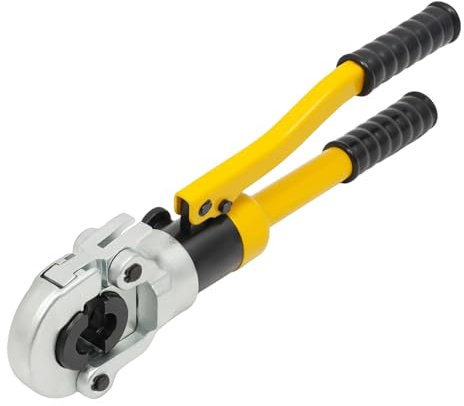 Crimpzangen,Set Presswerkzeug,8 Ton Profi Presszange mit 16-20-25-32 HPZ,Werkzeugkasten,Bequemer Griff,Geeignet zum Verpressen von Aluminium-Kunststoff-Rohren, PEX-Rohren, Stahlrohren
