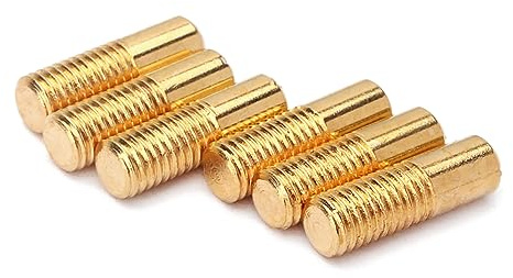 Goldene Humbucker Schrauben für Gitarre, 6 Stück, Gb901 | Eisenstahl, ca 1,75x0,5x0,5cm, Rostbeständig, Leicht zu Montieren, Gitarrenzubehör