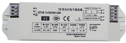 HBALDTEDC Reattore elettronico ad Ampia Tensione, Alimentatore elettronico QTZ8 18W 2 * Alimentatore for Lampada Fluorescente T8 da 18W Uno for Due(Qtz8 2 X 18w)