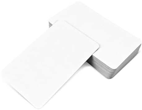 250 Stück Blanko Papier Karten, 9 X 5.4Cm Visitenkarten, Postkarten Blanko Weiß, Karteikarten Blankos, Karten Zum Selbstgestalten Für Grußkarten, Hochzeiten, Einladungen, Geburtstagskarten