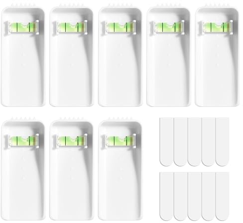 Large Canvas Hangers, 8 PCS Picture Hangers with 10 Removable Adhesive Strips, Damage Free Picture Hanging Hooks, Heavy Duty Wall Hangers for Canvas, Frames & Wall Art