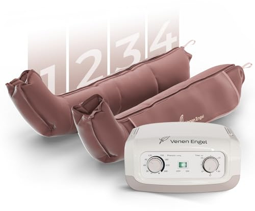 Venen Engel Mini – Kompressionsmassagegerät mit Beinmanschetten | 4 Luftkammern | Luftdruckmassage von Fuß bis Oberschenkel für Entspannung, Durchblutungsförderung & leichte Beine