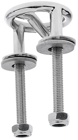 Xgdsnly Wasserski Zugöse Boot Marine Haken Edelstahl Montage Vielseitig Korrosionsschutz für Yachten Wakeboards Inboard Skiboote Freizeit, 7,5 cm