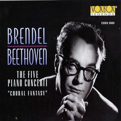 Alfred Brendel Plays Beethoven The 5 Piano Concerti Choral Fantasy 3 CD Set