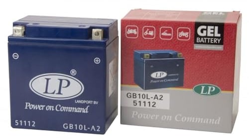 LANDPORT Batterie 12 V 11 Ah (GB10L-A2) [wartungsfrei & versiegelt] kompatibel für Gilera, Kawasaki, Yamaha