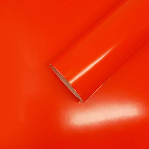 Foglio Pellicola Adesivo Car Wrapping, Rosso Fluo, 50 x 70 cm