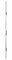 ISEO FRANCE SAS (CAVERS) Serrure multipoint à Larder ISEO Performa-Têtière Plate 2300x24x3 mm Acier INOX-Entraxe 92 mm-Axe 30 mm-7232013028