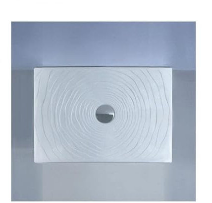 Ceramica Flaminia - Piatto Doccia Flaminia, Water Drop in Ceramica Rettangolare - 90x70, Bianco, A Magazzino