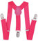 PlayCool - Bretelle a Y regolabili, larghe 2,54 cm, per bambini e bambine, Rosa rosso, Taglia Unica