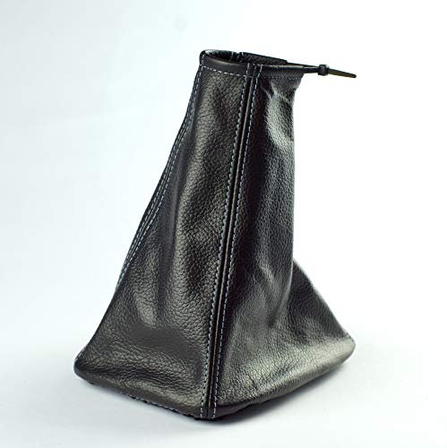 Schaltmanschette Schaltsack Sack Schwarz Faden Blau Echt Leder myshopx SA78