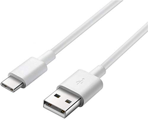 PHONILLICO Lot de 2 Cables Usb Type C compatible avec Samsung Galaxy S10/S10 PLUS/S10E/S9/S9 PLUS/S8/S8 PLUS - [PACK 2] USB TYPE USB-C Blanc 1 Metre