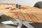 Palmdale weißer ovaler Gartentisch 240 x 110 cm
