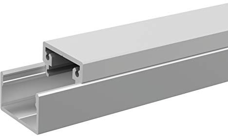 Mini-Alu-Kabelkanal (B/H/L) 21x20 (1000 mm - 3 Stück)