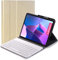 YHFZR Teclado Funda para Lenovo Tab P12 Pro - QWERTY Ultra Slim Teclado Wireless Keyboard Case con Magnético Desmontable Inalámbrico Bluetooth para Lenovo Tab P12 Pro 12,6 Pulgada, Oro