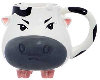 Boxer Gifts Moody Cow Mug | Funny & Rude Novelty Gift for Her | Great Secret Santa