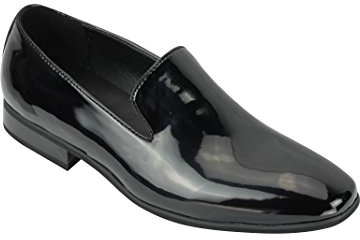 Mocassini da Uomo in Pelle Scamosciata e Vernice Lucida Mocassini Informale MOD Scarpe da Guida