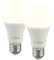 Luminea Sensorleuchte LED: 2er-Set LED-Lampen, Bewegungs-/Lichtsensor, E27, 12W, 1150lm, warmweiß (mit Sensor, Glühbirne Bewegungsmelder, Gartenleuchte Standleuchte)