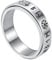 TQWSVUM Männer Frauen Viking Compass Spinner Ring – Nordic Vegvisir Edelstahl Drehbarer Ring – Handgefertigter 6 Mm Elder Futhark Promise Ring Schmuck(Silver,06)