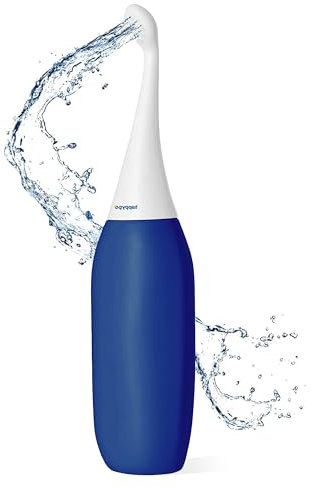 Die Original HAPPYPO Po Dusche 2.0 aus die Höhle der Löwen XL Dunkelblau I Das Easy-Bidet ersetzt Feuchttücher und Dusch-WC I mobiles Reise Bidet I Intimdusche