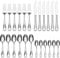 Oneida Voss 24 Piece Cutlery Set - Stainless Steel Cutlery Set for 6, Heavy Weight & Mirror Finish, Rust Resistant & Dishwasher Safe Flatware