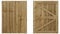 Featheredge Wooden Garden and Side Gates, Fully Framed and Capped (v2)(H-1200, W-1000, Natural (Light Green) Finish)