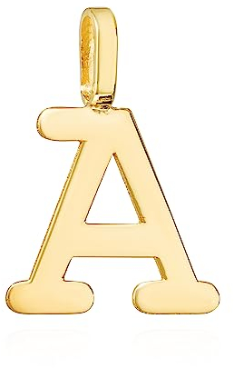 NKlaus Kettenanhänger Buchstabe A 333 Gelb gold 8 Karat 12x7mm Amulett Anhänger 14407