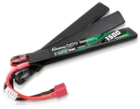 Gens ace 3S 25C 1500 mAh 11,1 V 3S1P Batterie Lipo Airsoft Rechargeable avec fiche Deans T pour Les Modèles Airsoft