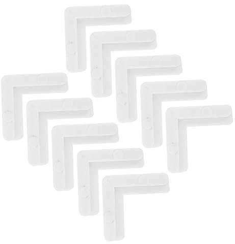 DOITOOL 10pièces Supports Angle Pour Moustiquaire à Degrés Fixations Internes Pour Fenêtres Et Portes Résistants Et Faciles à Installer