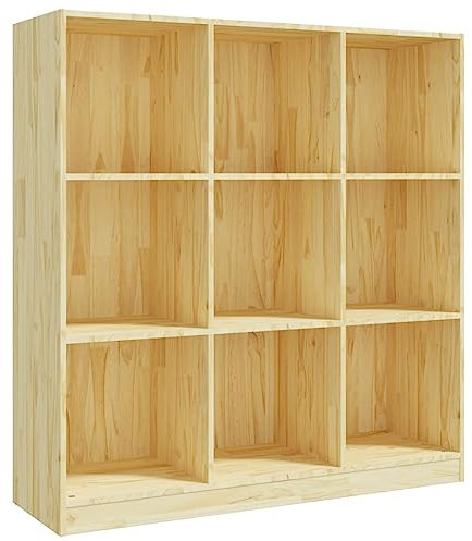 vidaXL Buchschrank Raumteiler 104x33,5x110cm Kiefer massiv