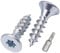 SKIR'CO (50 pièces) Vis à bois en acier zingué 5,0 x 20 mm, tête Torx, tête fraisée, vis pour panneaux d'aggloméré, entièrement filetées