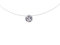 Collana da donna con catena clavicola 'filo da pesca trasparente con diamante rotondo zircone semplice ciondolo regalo regalo donna Novità Rilasciato e Popolare