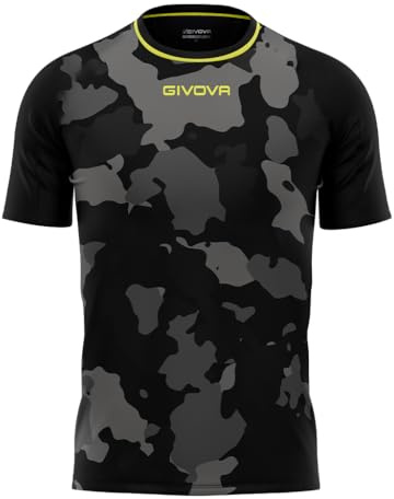 GIVOVA Shirt Army Interlock, schwarz / grau, XL