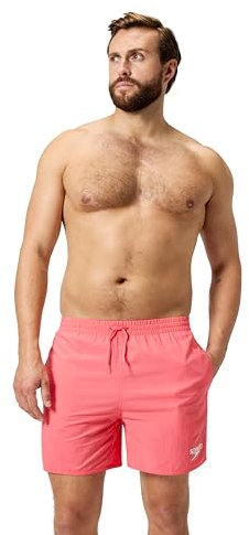 Speedo Herren Watershort Badehose 16| Schnell trocknend | Bequemer Sitz | Klassischer Style | Tunnelzugbund Badehose, Coral Sands, XL
