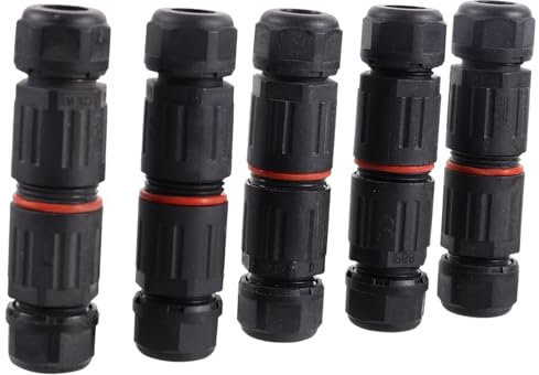 Gatuida 5pcs Connector Cable Gland Outdoor Way Cable Connector Wire Sleeve for Electrical Wire