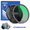 NEEWER Filtre CPL 55mm avec Capuchon Objectif, Filtre Polarisant Circulaire Ultra Fin Multi-résistant avec Revêtement Nano&verre Optique HD pour Objectif,Réduit Reflet&éblouissement,Augmente Contraste