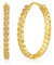 Senteria Creolen aus Gold, Herz-Creolen aus Gold für Damen, hypoallergen, leicht, große Creolen mit Zirkonia, kleine gold Creolen für Damen