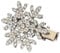 Yjcnelcr Barrettes à cheveux de Noël en forme de flocon de neige - Pince à cheveux en cristal pour femmes et filles - Pince à cheveux pour le Nouvel An - Accessoires de cheveux pour femmes et filles