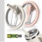 LeKuni 2 Pezzi Coppa Coperchio Impermeabile, Coperchio Stanley Cup Impermeabile, Stanley Cup Accessori, Tappo Stanley Cup, 40 Oz Tumbler Flip Straw, Reusable Tumbler Accessory (Bianco+Rosa)