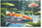 Koi-Fisch Holzpuzzle Erwachsene - 1000 Teiliges Jigsaw Knobelspiel - Puzzle Für Erwachsene & Kinder - Outdoor & Reisespielzeug - Geduldspiel （75×50cm）